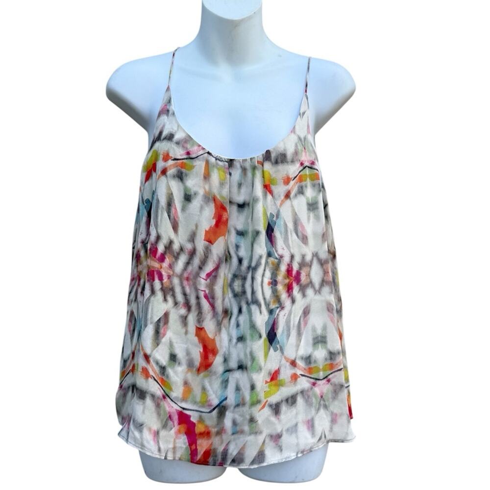 Tangerine NYC Silk Colorful Camisole Top